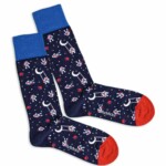 Socken Man On The Moon MULTI von DillySocks