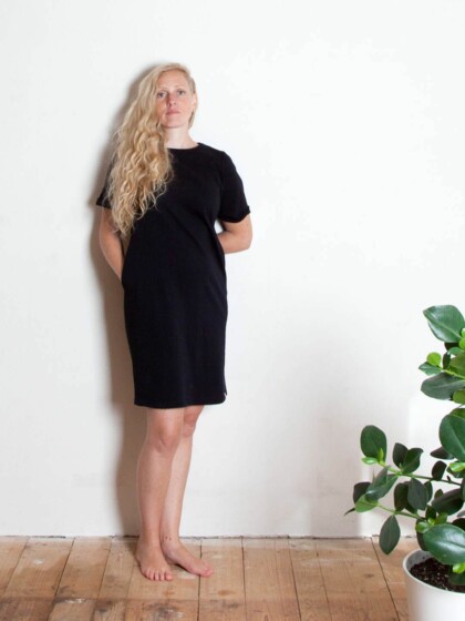 Upcycling Kleid schwarz von LORE – upcycledgoods