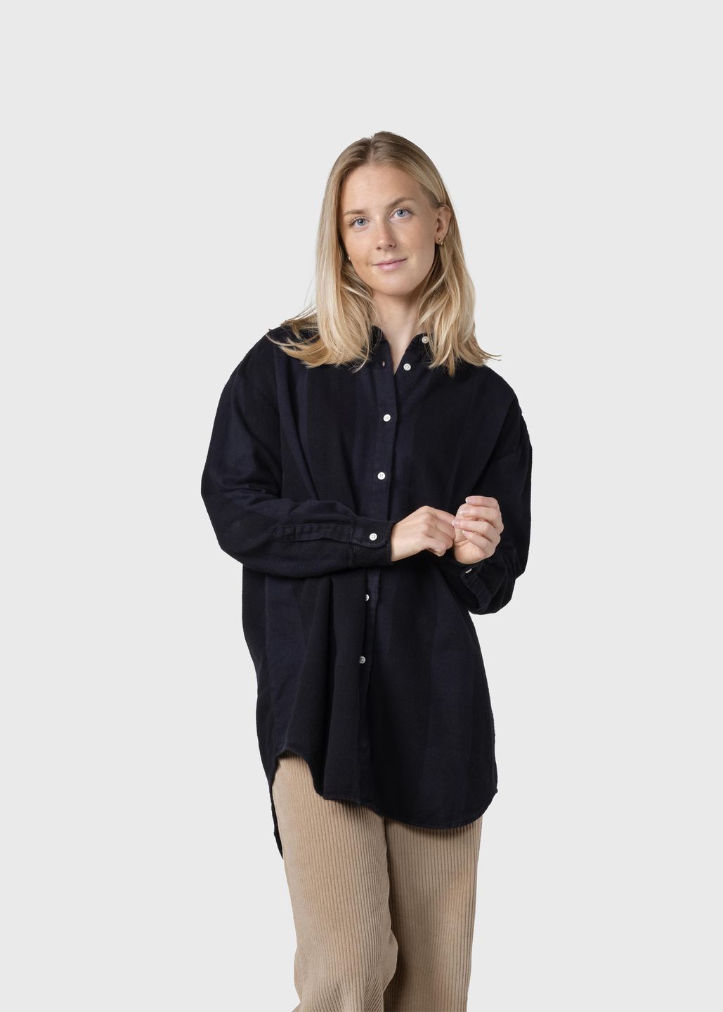 Shirt Ofelia Checked navy/black von Klitmøller Collective