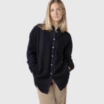 Shirt Ofelia Checked navy/black von Klitmøller Collective