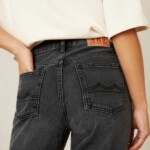 Jeans Caroline Cropped Holo Grey Used von Kings of Indigo