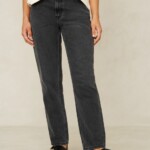 Jeans Caroline Cropped Holo Grey Used von Kings of Indigo