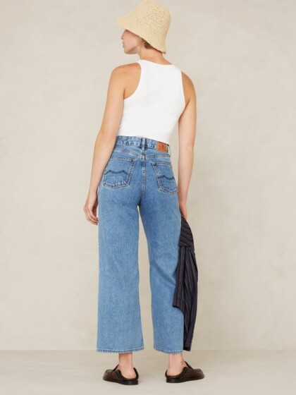 Jeans Elisabeth Cropped Clean Holo Mid Vintage von Kings of Indigo