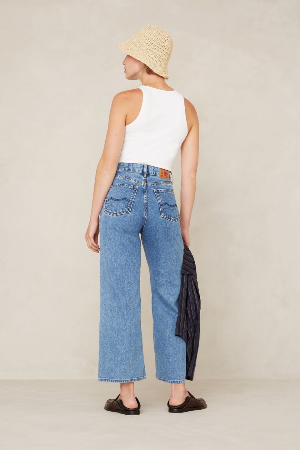 Jeans Elisabeth Cropped Clean Holo Mid Vintage von Kings of Indigo