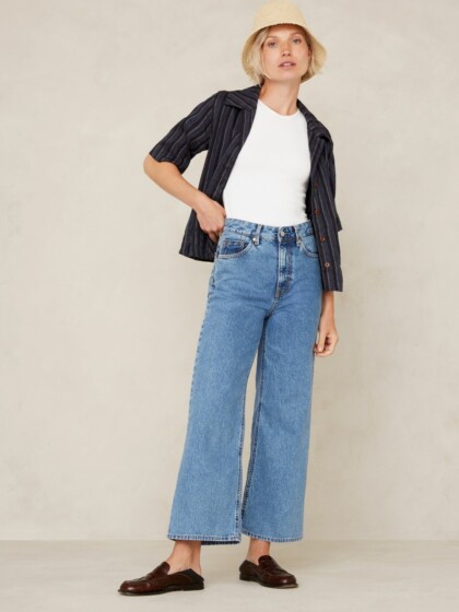 Jeans Elisabeth Cropped Clean Holo Mid Vintage von Kings of Indigo