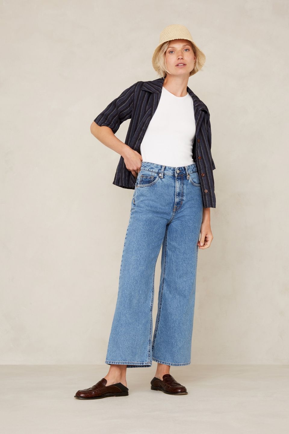 Jeans Elisabeth Cropped Clean Holo Mid Vintage von Kings of Indigo