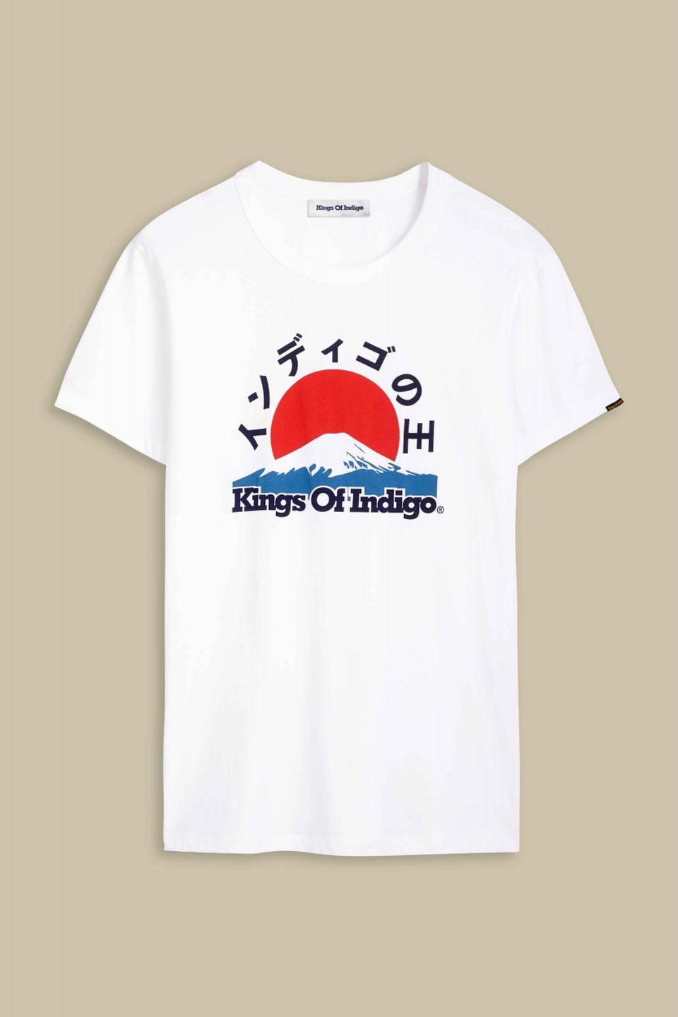 T-Shirt Darius White Mount Fuji von Kings of Indigo