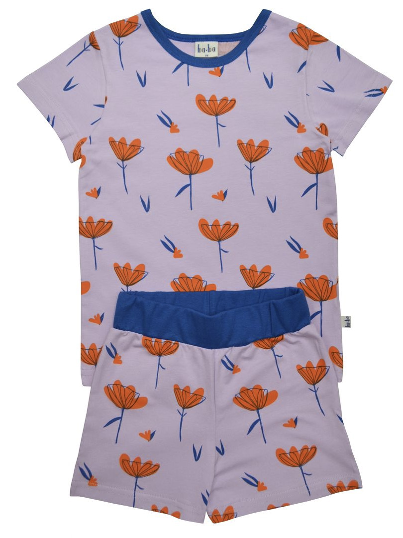 Pyjama short Wildflower von BaBa Kidswear