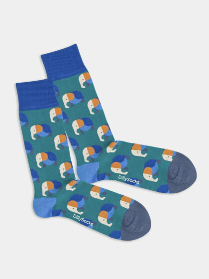 Socken Elevated Elephant multi von DillySocks