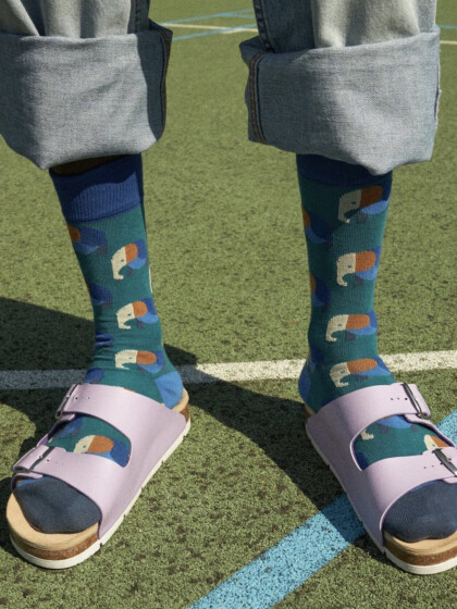 Socken Elevated Elephant multi von DillySocks
