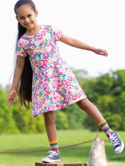 Kleid Peek-A-Pony Skater Multi von Kite Clothing