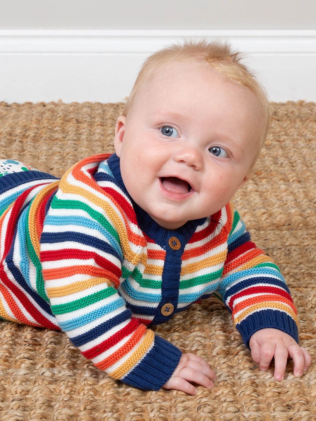 My First Cardi Rainbow Regenbogenbunt von Kite Clothing