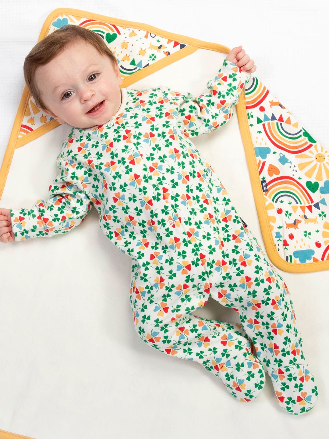 Schlafanzug Lucky Regenbogenbunt von Kite Clothing