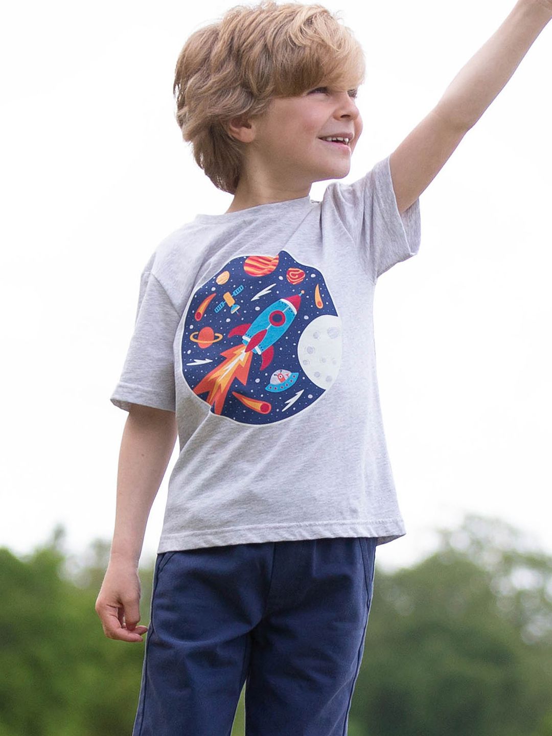 T-Shirt Telescope Tales Grau von Kite Clothing