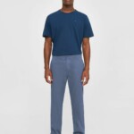 Chuck Regular chino poplin pant Vintage Indigo von KnowledgeCotton Apparel