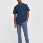 Chuck Regular chino poplin pant Vintage Indigo von KnowledgeCotton Apparel