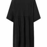 Kleid Cotton crepe A-shape Black Jet von KnowledgeCotton Apparel