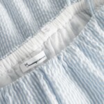 Maxi Kleid Seersucker strap Blue Fog von KnowledgeCotton Apparel