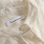 Shirt Collar stand short sleeve Leinen Buttercream von KnowledgeCotton Apparel