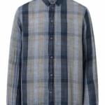 Shirt Relaxed double layer striped Stripe - navy von KnowledgeCotton Apparel