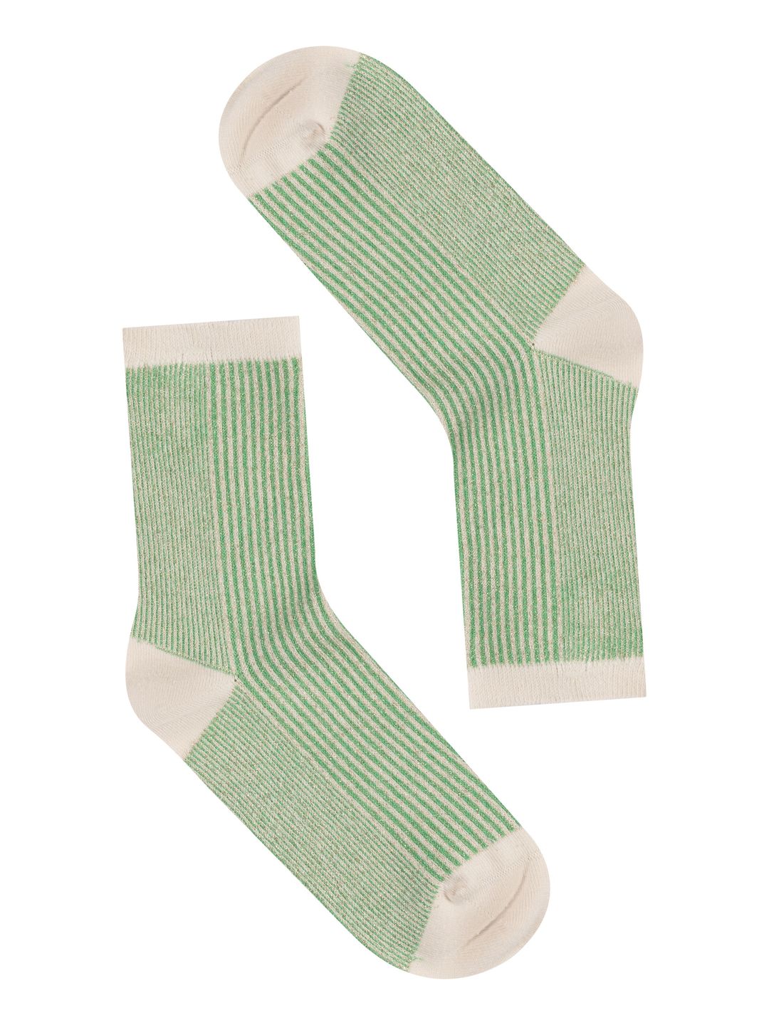 Socken 2-Pack Colorblock Vibrant Green von KnowledgeCotton Apparel
