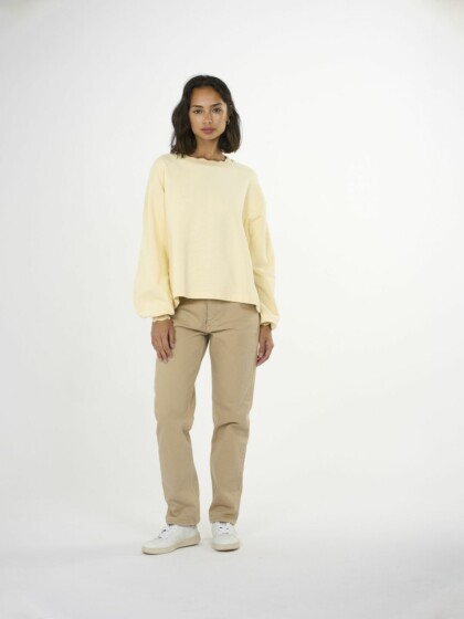Sweat A-shape fashion Vanilla Custard von KnowledgeCotton Apparel