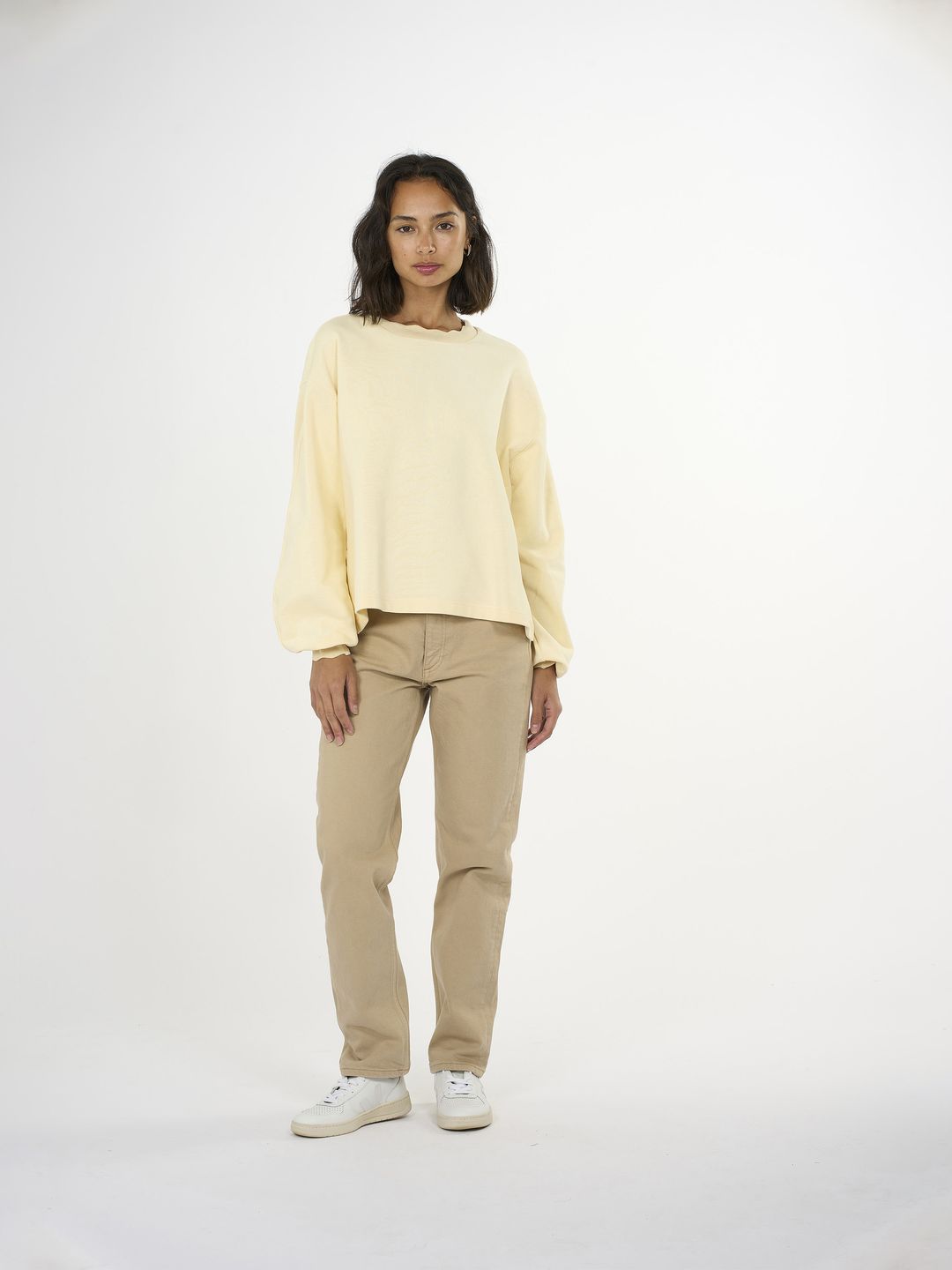 Sweat A-shape fashion Vanilla Custard von KnowledgeCotton Apparel