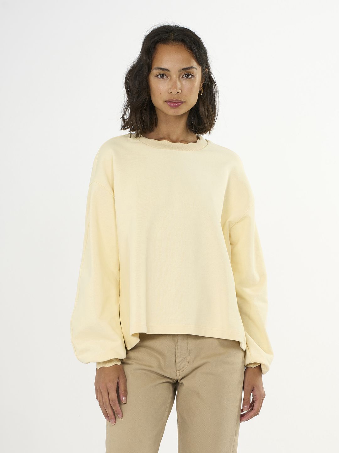 Sweat A-shape fashion Vanilla Custard von KnowledgeCotton Apparel