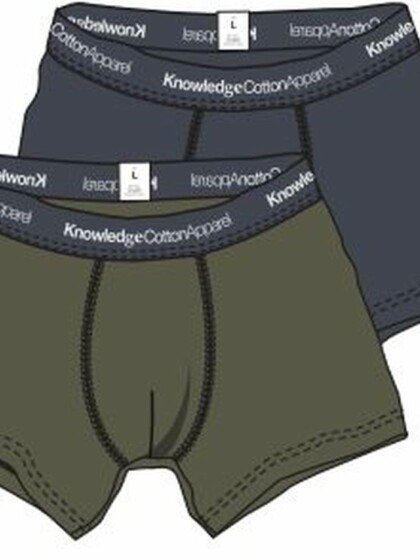 Unterwäsche 2-Pack Burned Olive von KnowledgeCotton Apparel