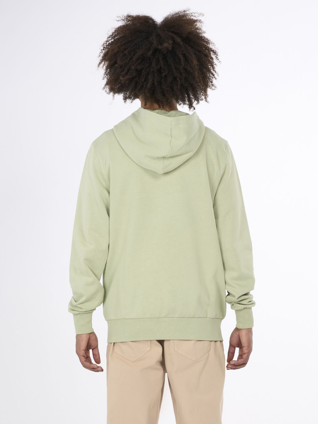 Zip-Sweat hood kangaroo badge Swamp von KnowledgeCotton Apparel