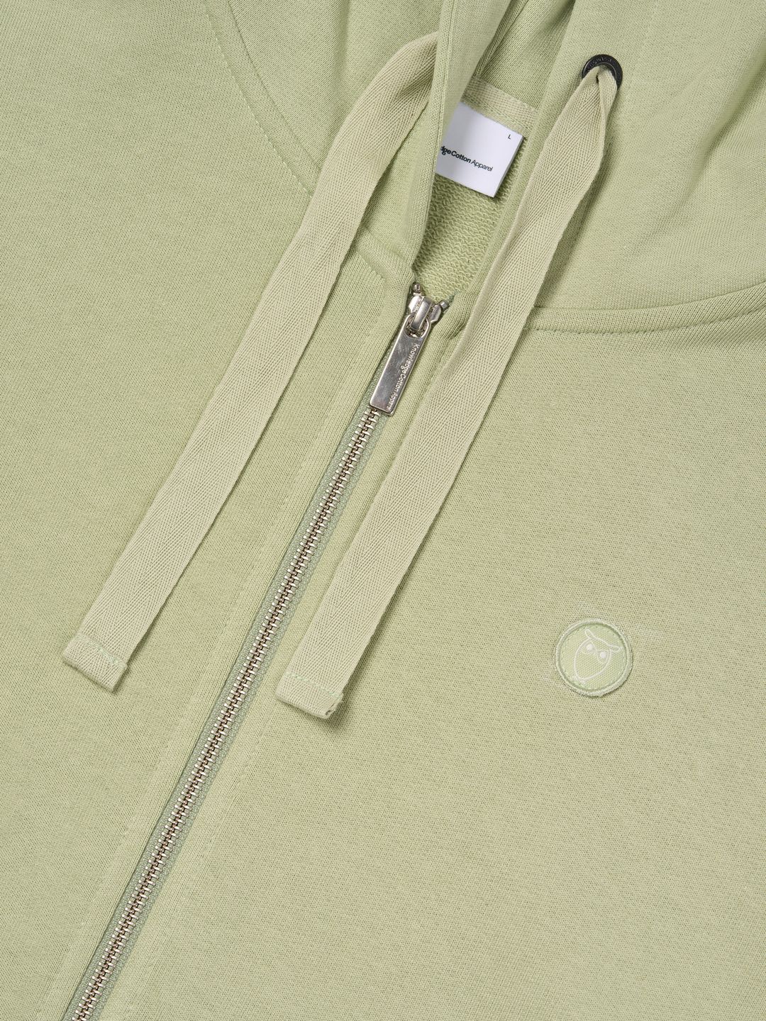 Zip-Sweat hood kangaroo badge Swamp von KnowledgeCotton Apparel