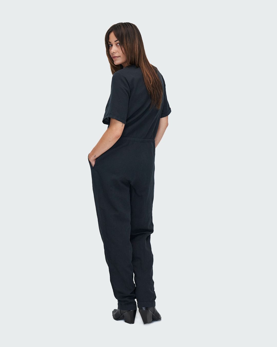 Jumpsuit Sia Jet Black von Kuyichi