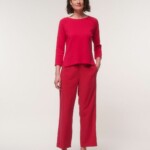 Pullover in Punto Milano raspberry von Lanius