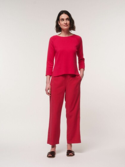 Pullover in Punto Milano raspberry von Lanius