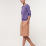 Struktur-Halbarmpullover lilac von Lanius