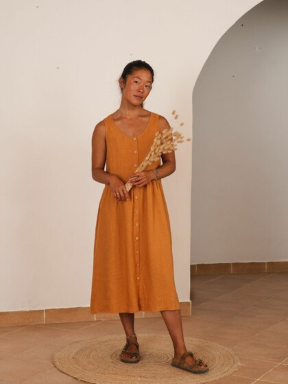 Kleid Gathered rust von MATONA