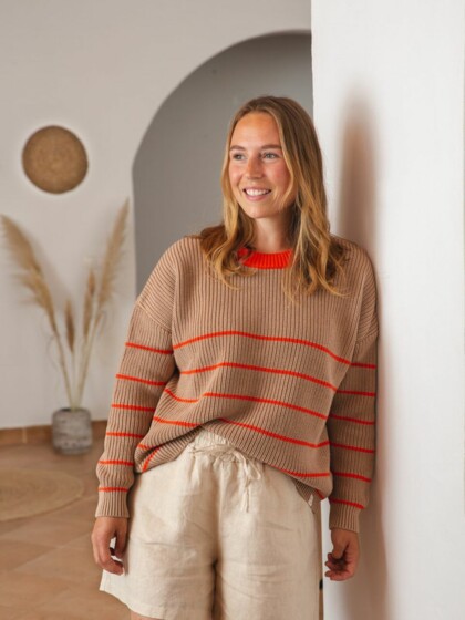Sweater Everyday poppy stripes von MATONA