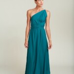Langes Kleid MP Baumwolle / Leinen Emerald Green von SUITE13LAB
