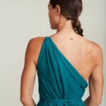 Langes Kleid MP Baumwolle / Leinen Emerald Green von SUITE13LAB