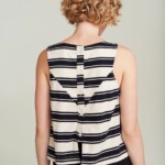 Top Menorca Stripes Black Stripes von SUITE13LAB