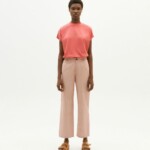 Hose Vichy Seersucker Mariam Clay Red von Thinking MU