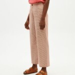 Hose Vichy Seersucker Mariam Clay Red von Thinking MU