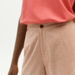 Hose Vichy Seersucker Mariam Clay Red von Thinking MU