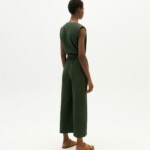 Jumpsuit Green Seersucker Winona Dark Green von Thinking MU