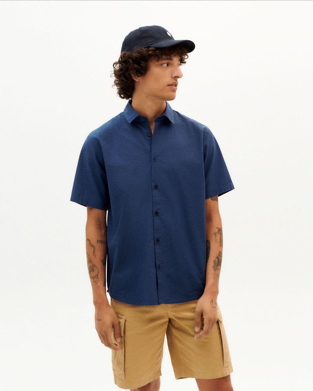 Shirt Navy Tom Navy von Thinking MU