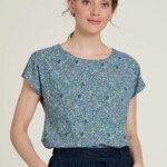Bluse EcoVero Luftig iris von Tranquillo