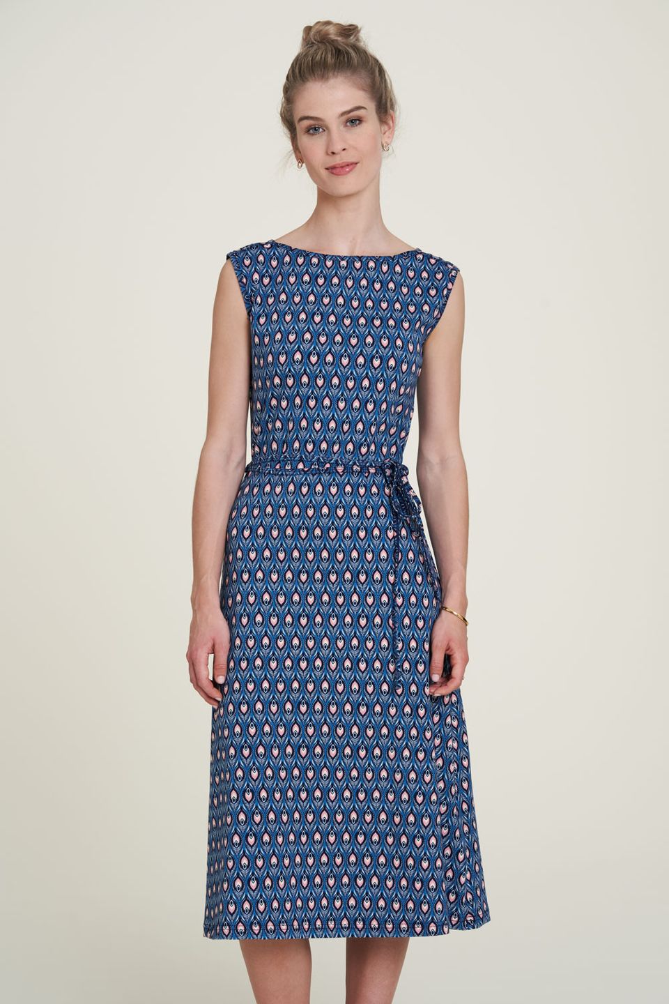 Kleid mit Bindegürtel boho von Tranquillo