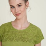 Shirt mit Spitzendetails bayleaf von Tranquillo