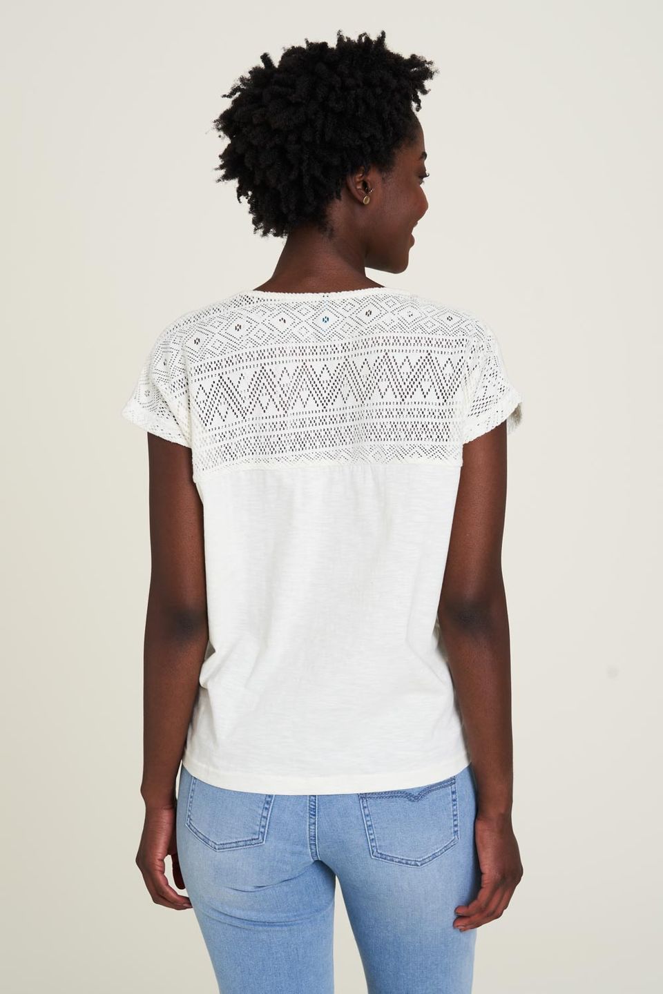 Shirt mit Spitzendetails cloud von Tranquillo
