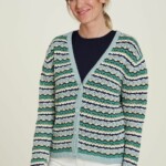 Strickjacke Leicht aqua von Tranquillo